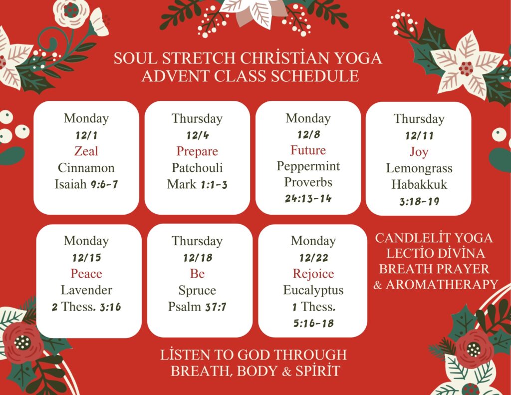 Green Colorful Christmas Illustration Class Schedule – 1